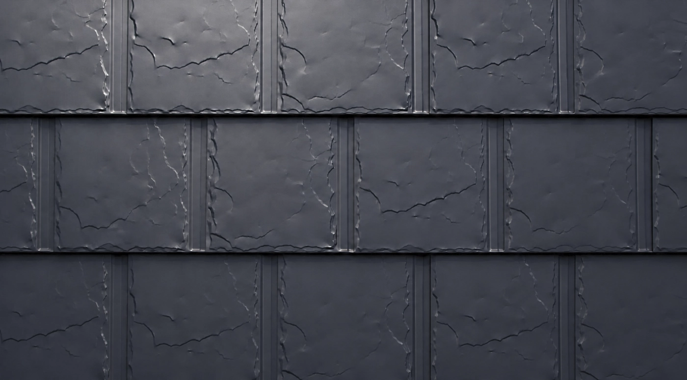Interlock aluminum metal shingle roofing